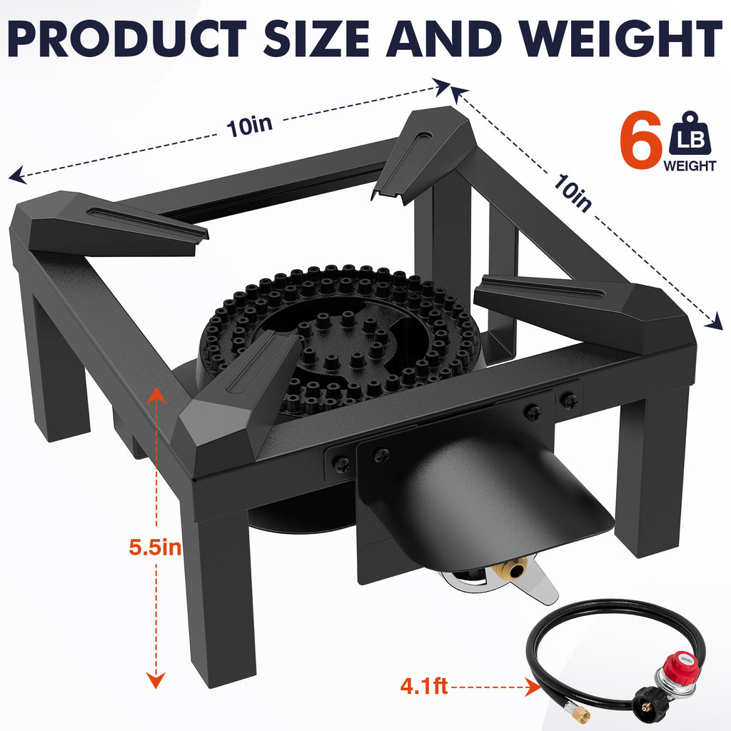 Frizi 1-Burner Propane Camping Stove - 10inch