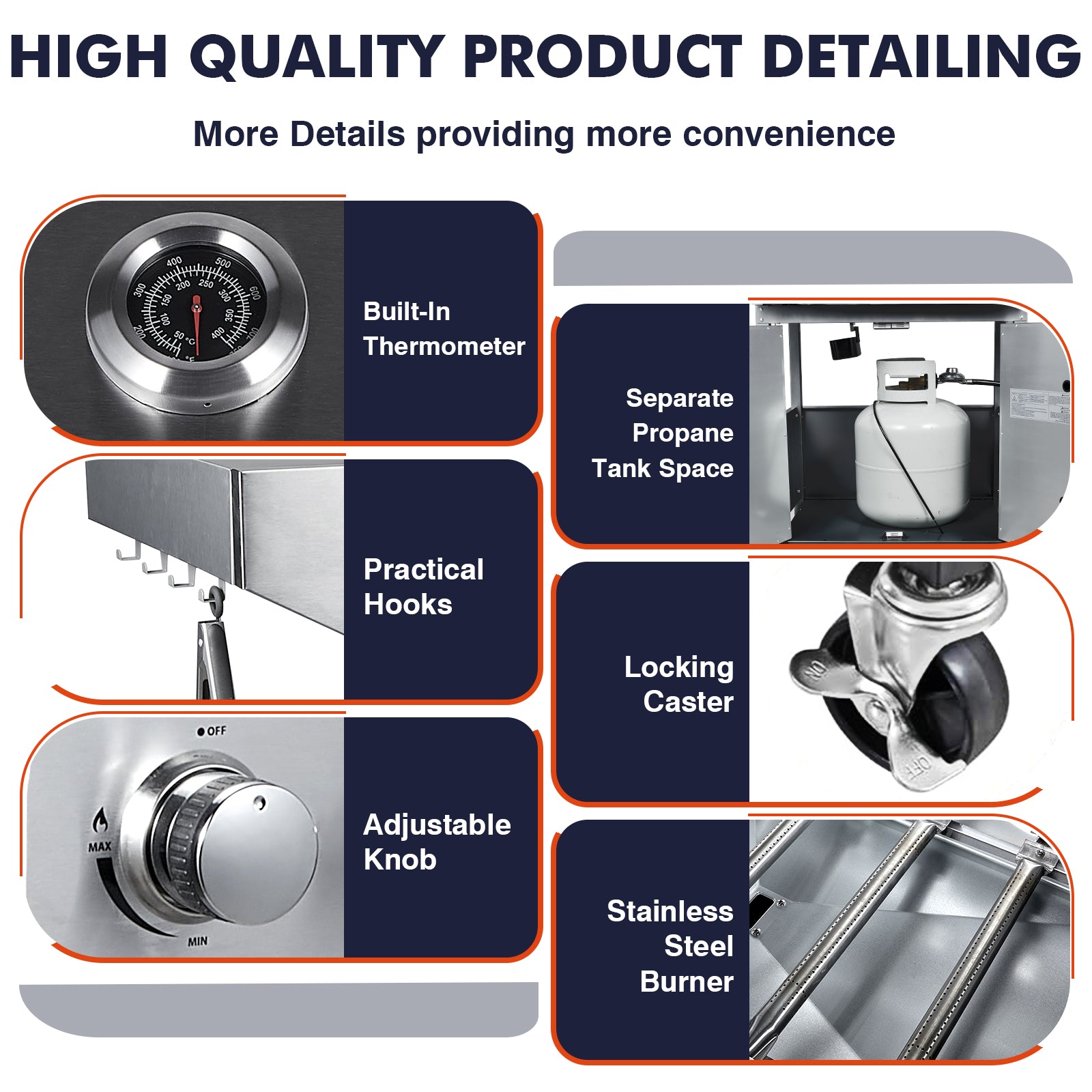 Frizi 4-Burner Gas Grill with Side Burner