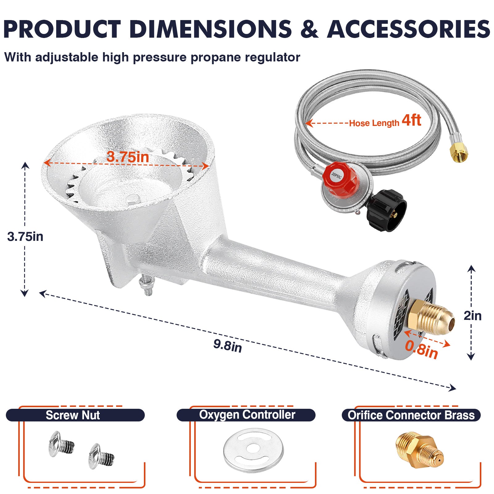 Frizi 3.75'' Cast Iron Burner Head
