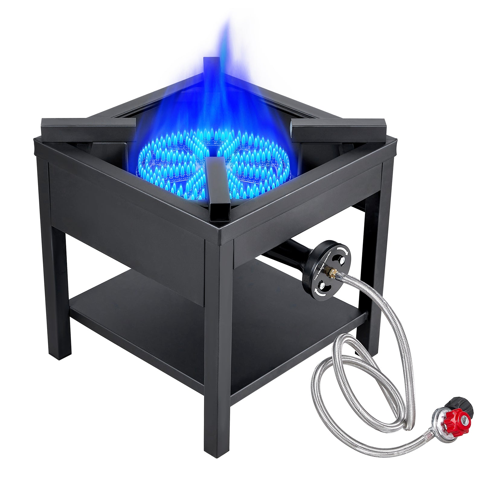 260,000 BTU Outdoor Propane Gas Stove with Adjustable Regulator & Hose