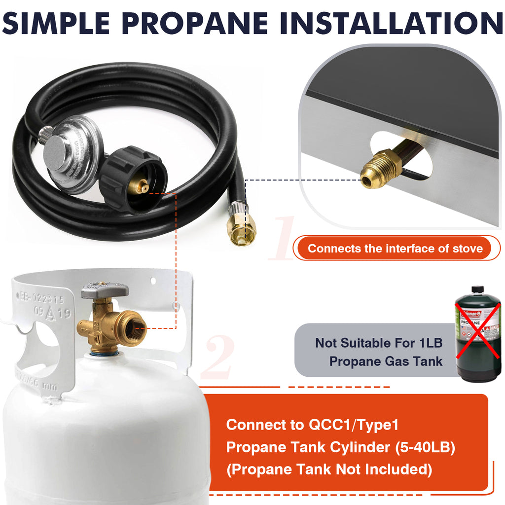 Frizi 2 Burner Propane Gas Cooktop