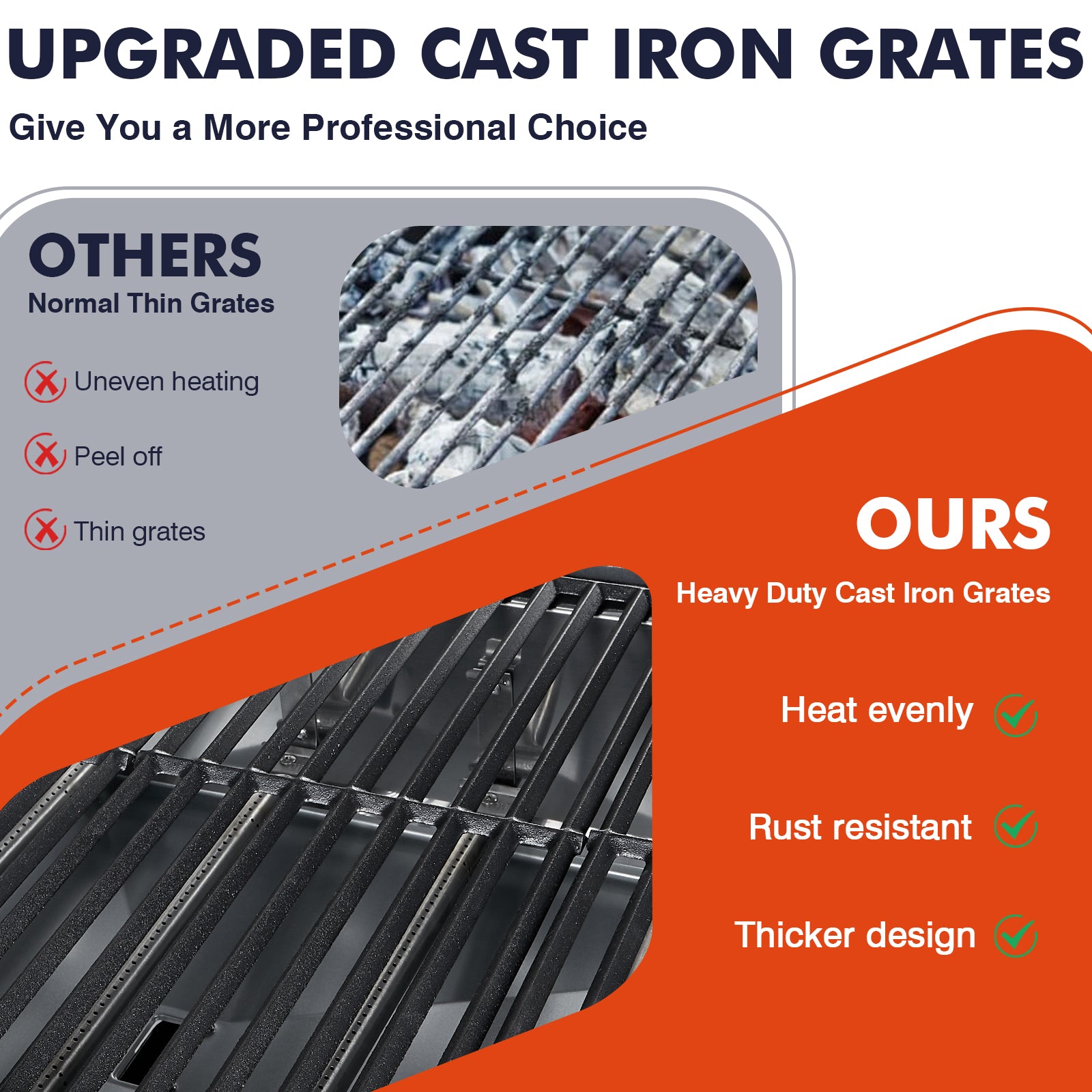 Frizi 4-Burner Gas Grill with Side Burner