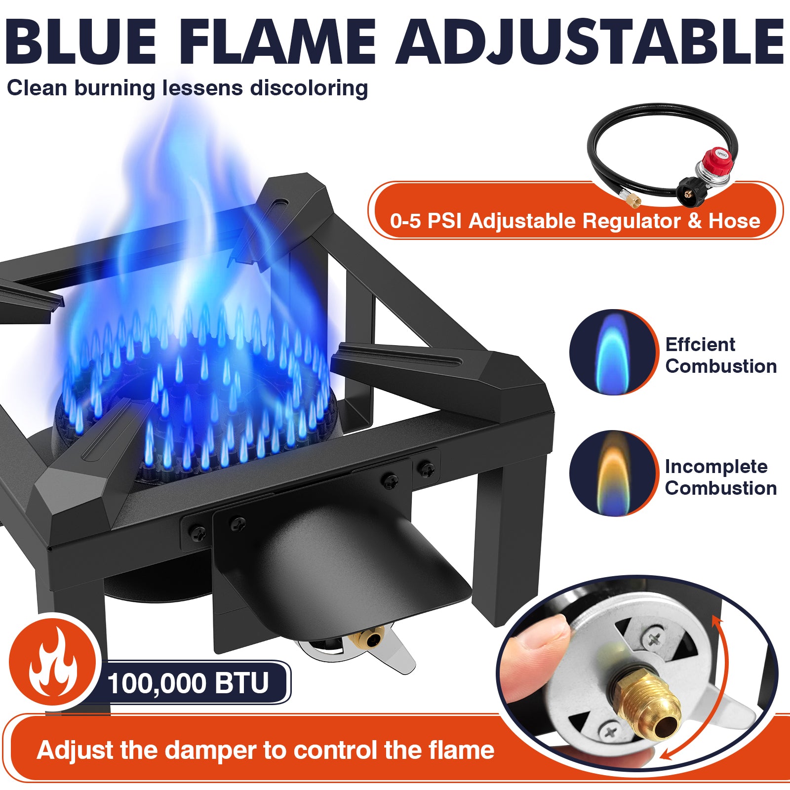 Frizi 1-Burner Propane Camping Stove - 10inch