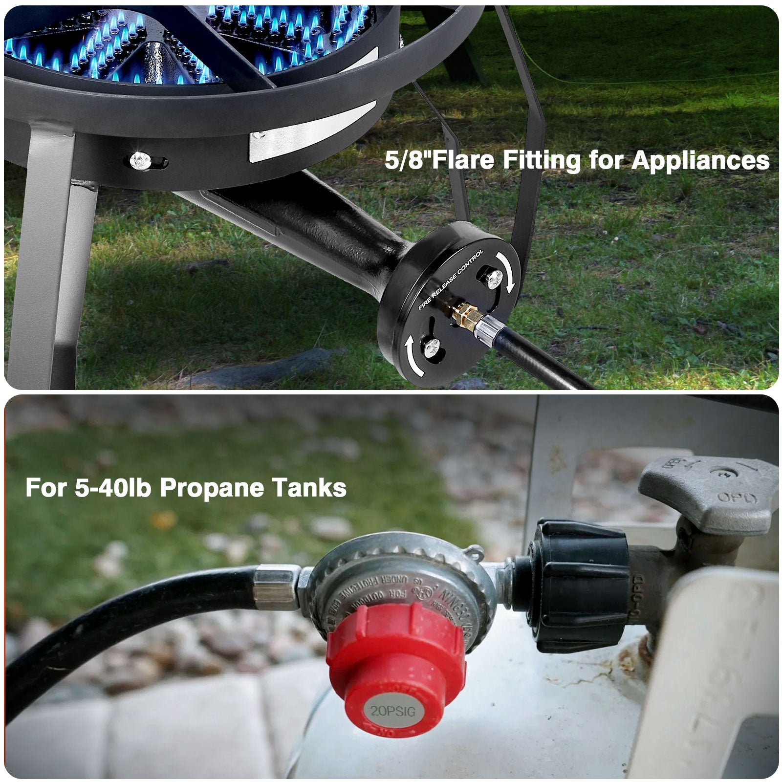 Frizi Propane 4.1 ft Hose with Regulator