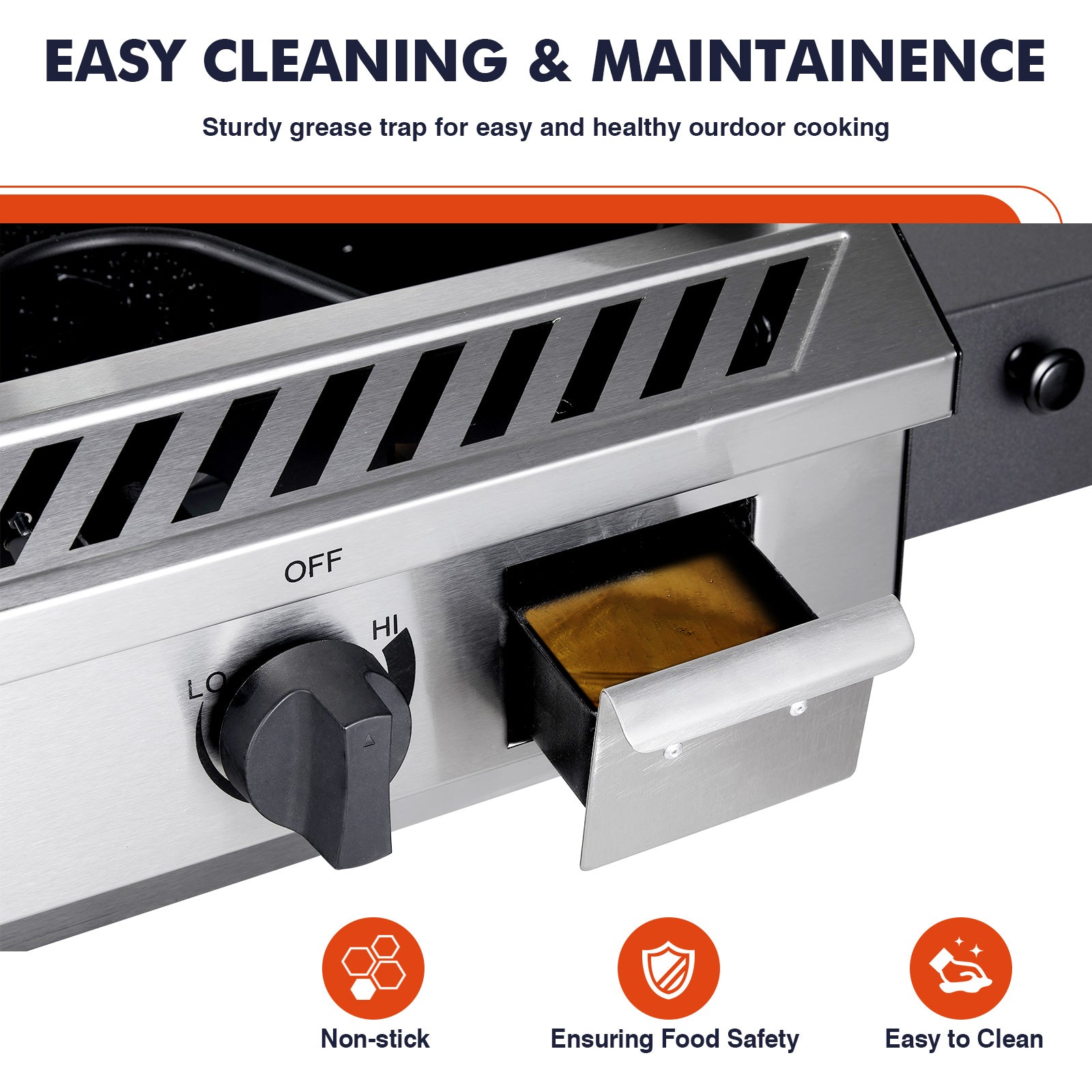 Frizi 2-Burner Outdoor Gas Stove with Side Shelves