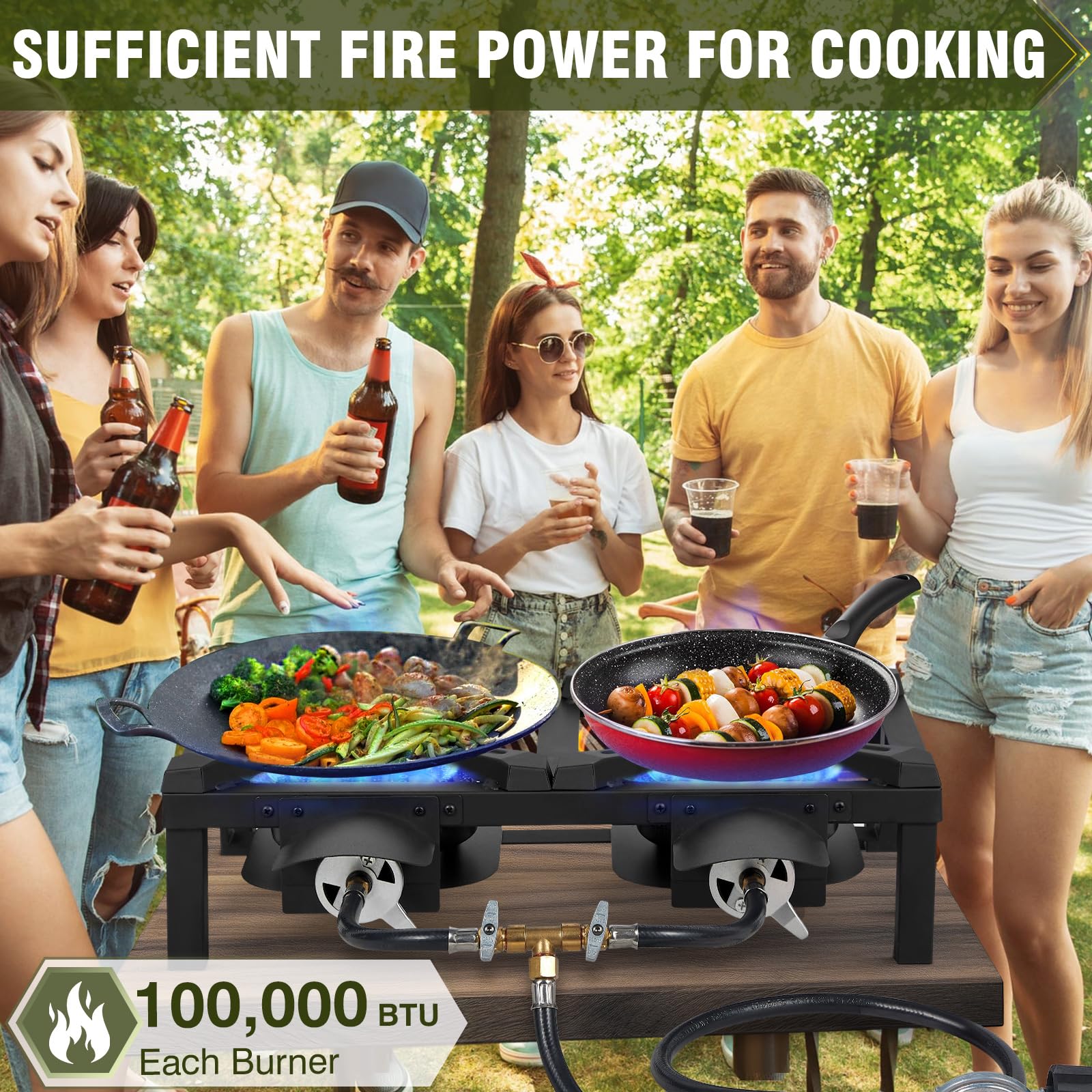 Frizi 300,000 BTU Double Propane Burner