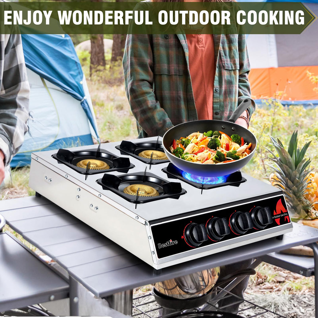 Frizi 4 Burner Propane Gas Stove 40,000 BTU